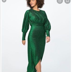 Sparkle Maxi Dress with Wrap Skirt